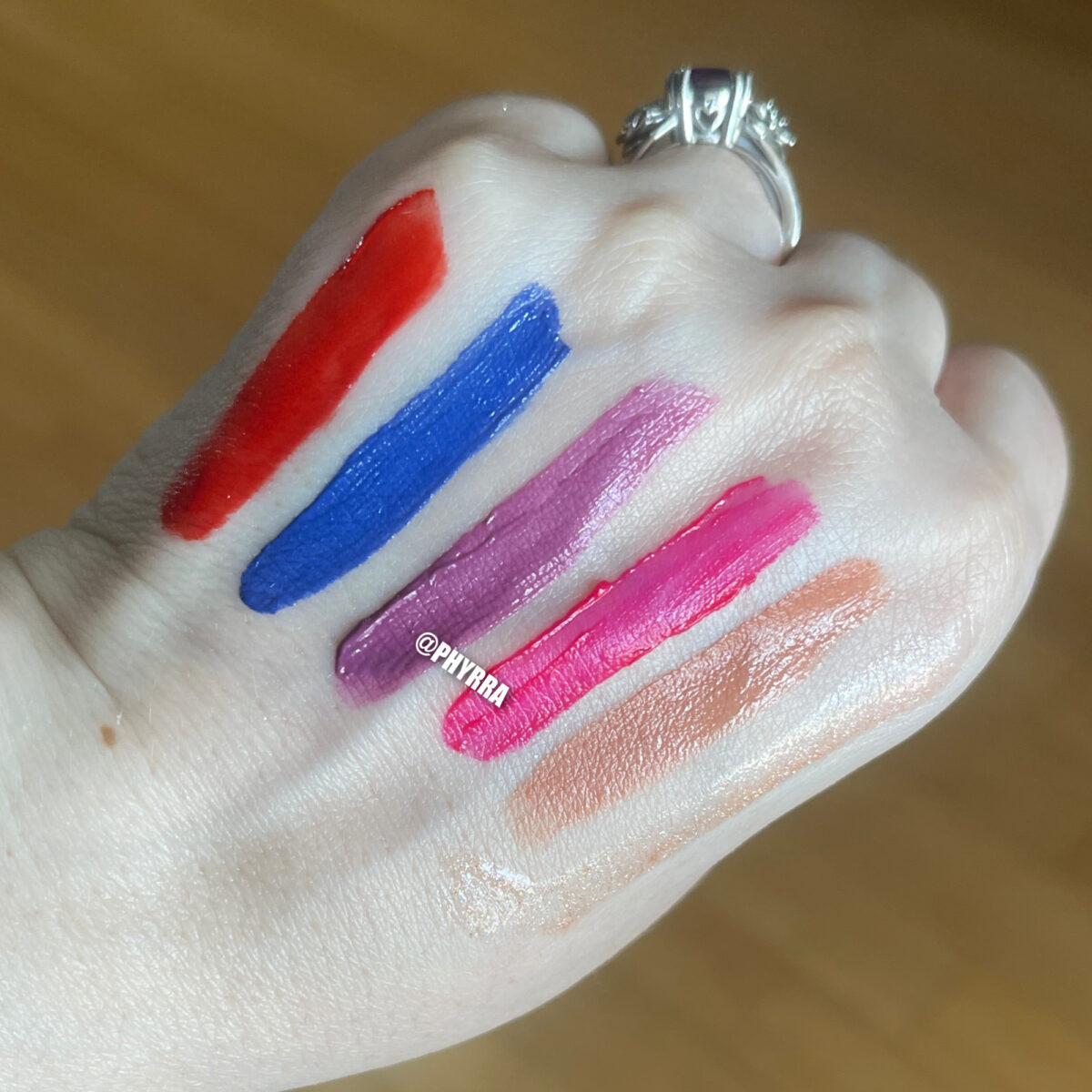 Half-Magic Beauty Mouth Cloud Swatches on Light Skin