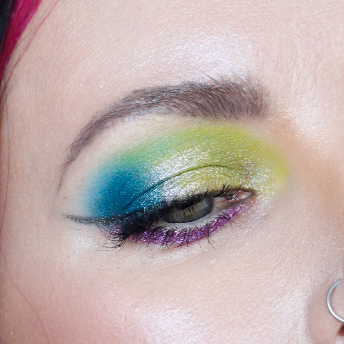 Hooded eyes makeup featuring Aromaleigh Put a Bird on it from the Victorian Oddities collection