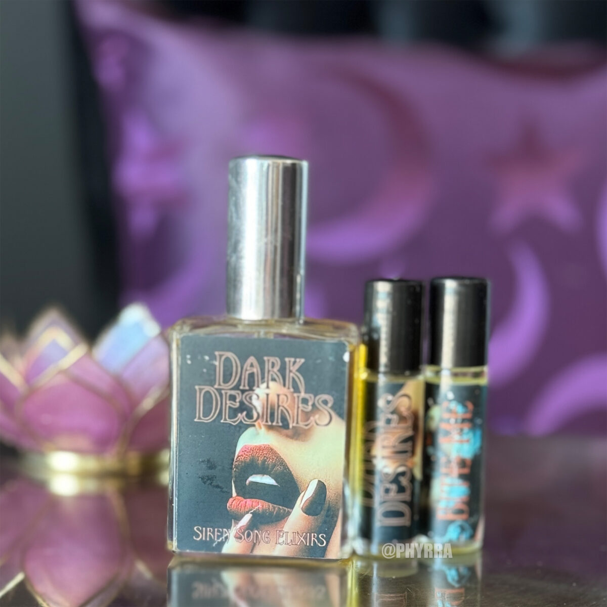 Siren Song Elixir Dark Desire and Bite Me Perfume