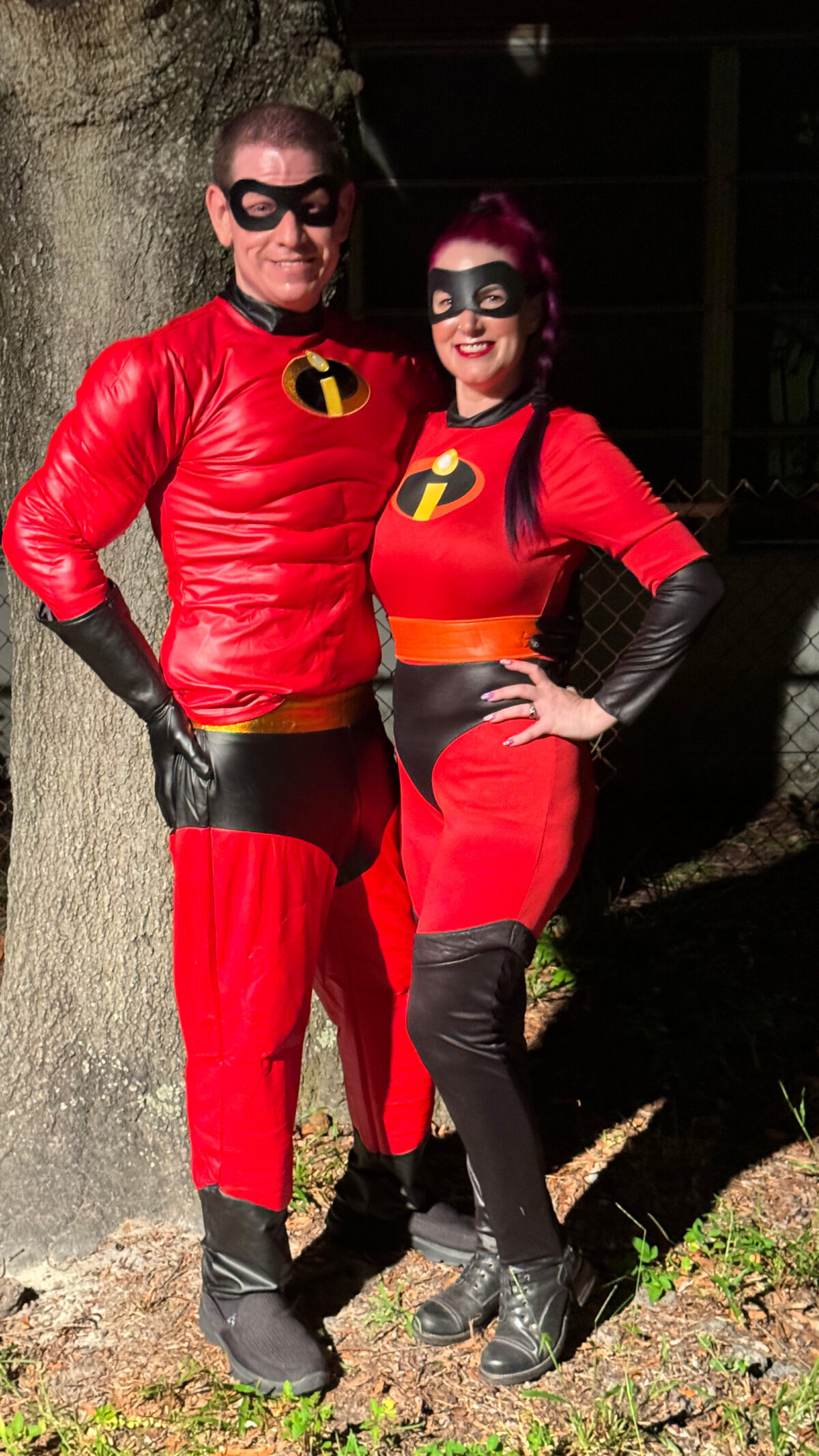 Cordelia and Dave dressed as the Incredibles for Halloween Makeup Ideas