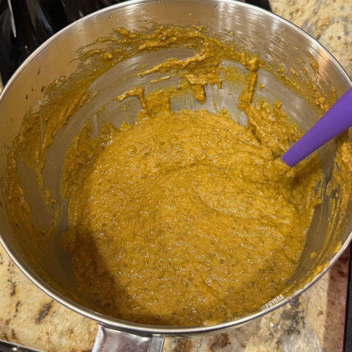 A picture of the pumpkin batter