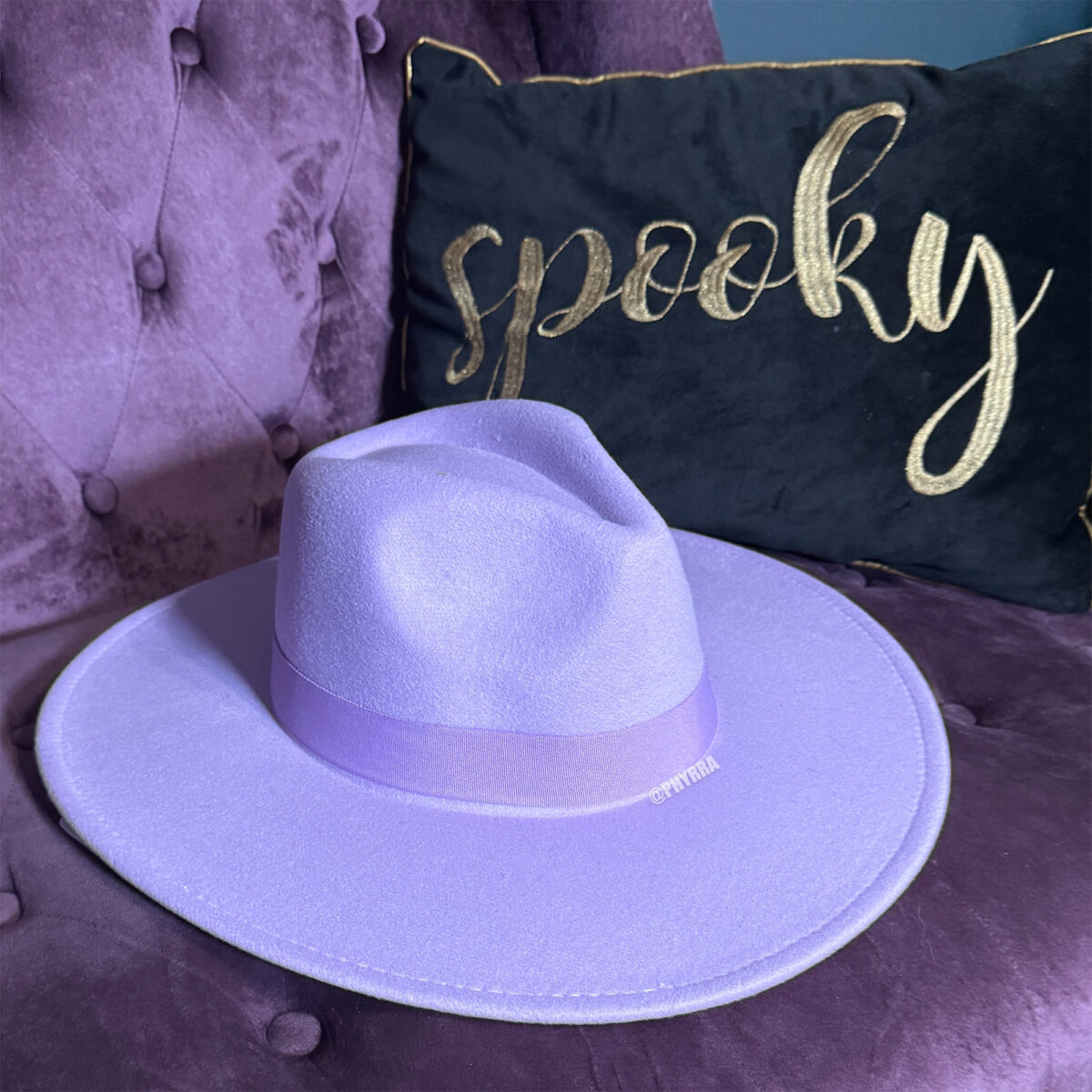 Lively Ghosts Lavender Veiled Hat