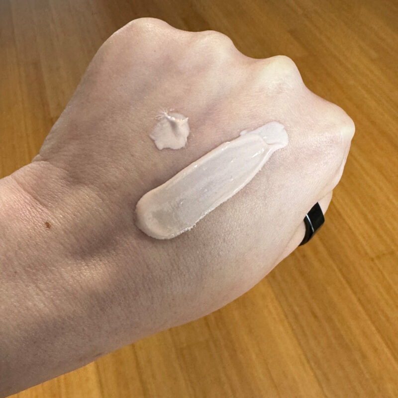 Prequel Sun Barrier Mineral Sunscreen SPF 50 PA++++ Review, swatched on fair skin