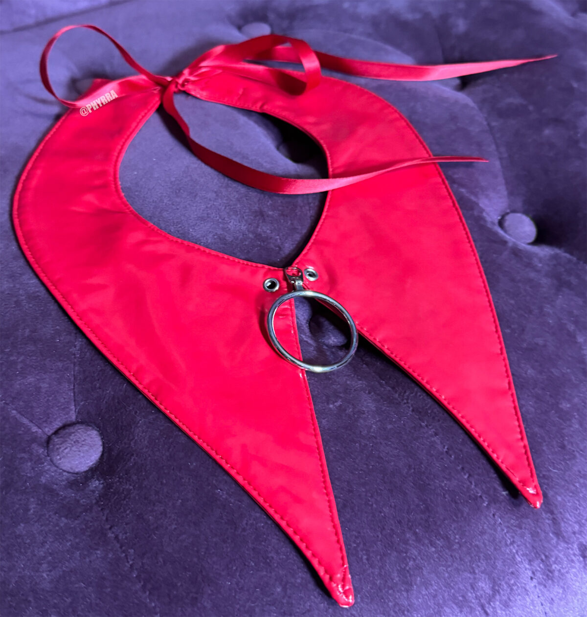 red latex seduction collar