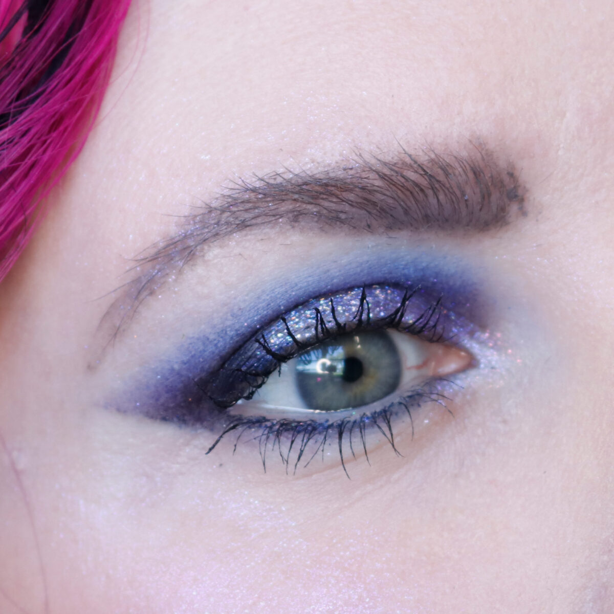 Get blue makeup inspiration with the Adept Cosmetics Cyborg Choir palette