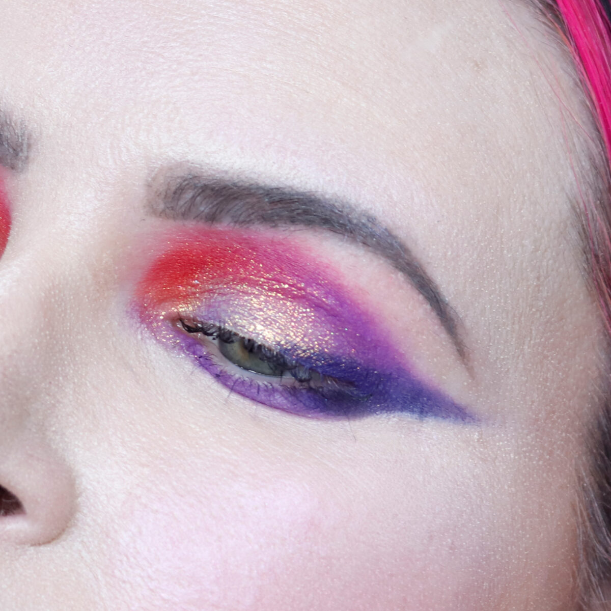 Red and Purple Makeup Look Inspiration