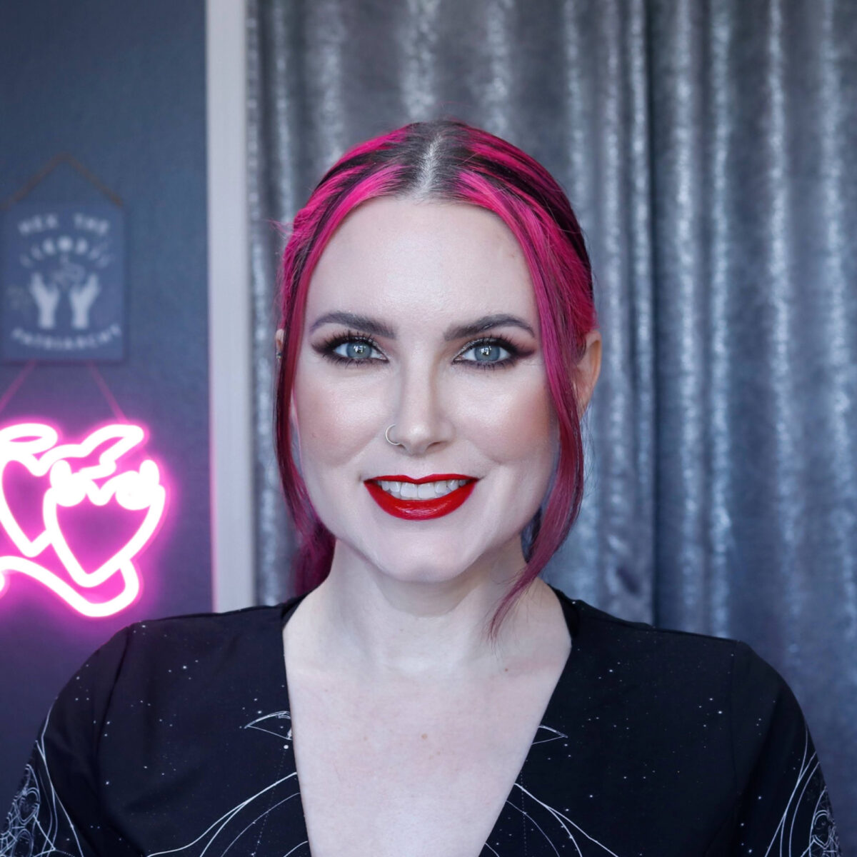 Cordelia is wearing Urban Decay Unbreakable Vice Glossy Lipstick for her May Life Update