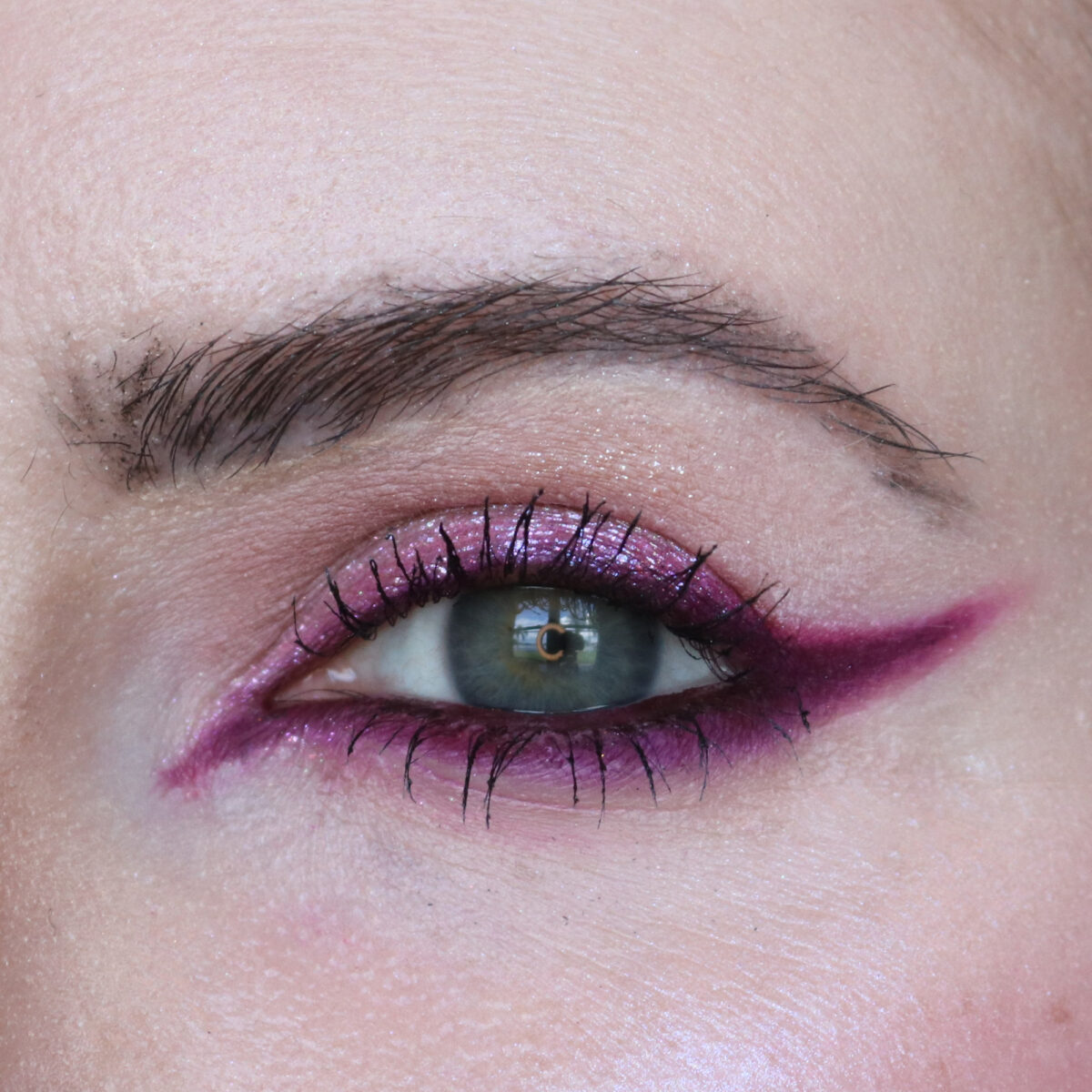 Graphic Neon Pink Liner Makeup Inspiration