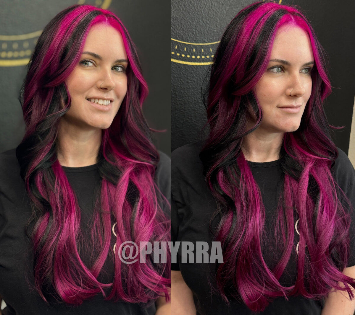 Manic Panic Pink Warrior Hair. Colored by Cliff. Model is Cordelia Frost