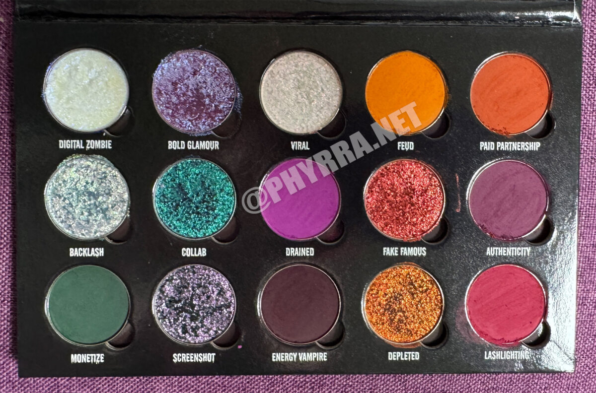 Inside the Bellabeautebar Recently Deinfluenced Palette 