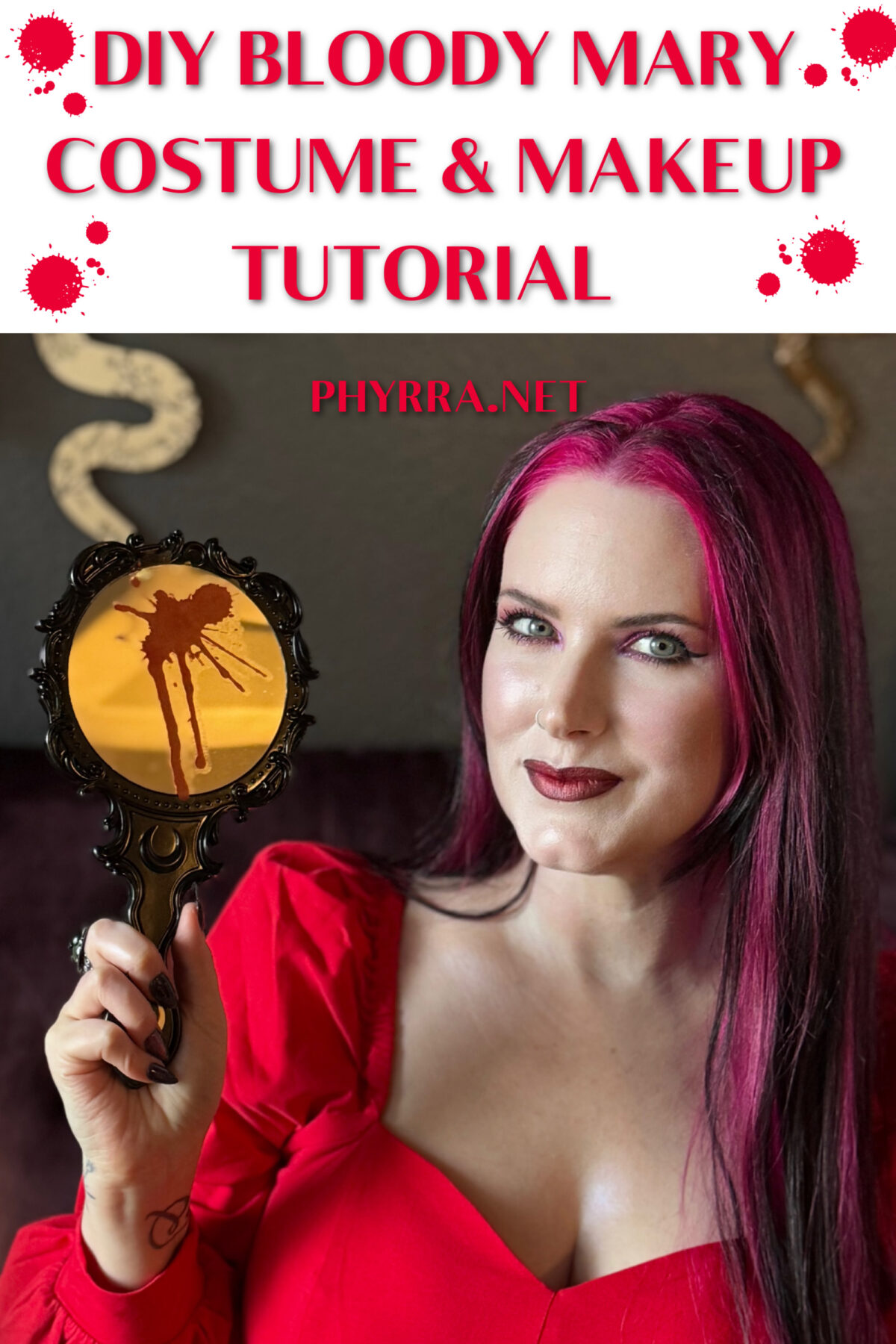 DIY Bloody Mary Costume and Makeup Tutorial by Cordelia Frost