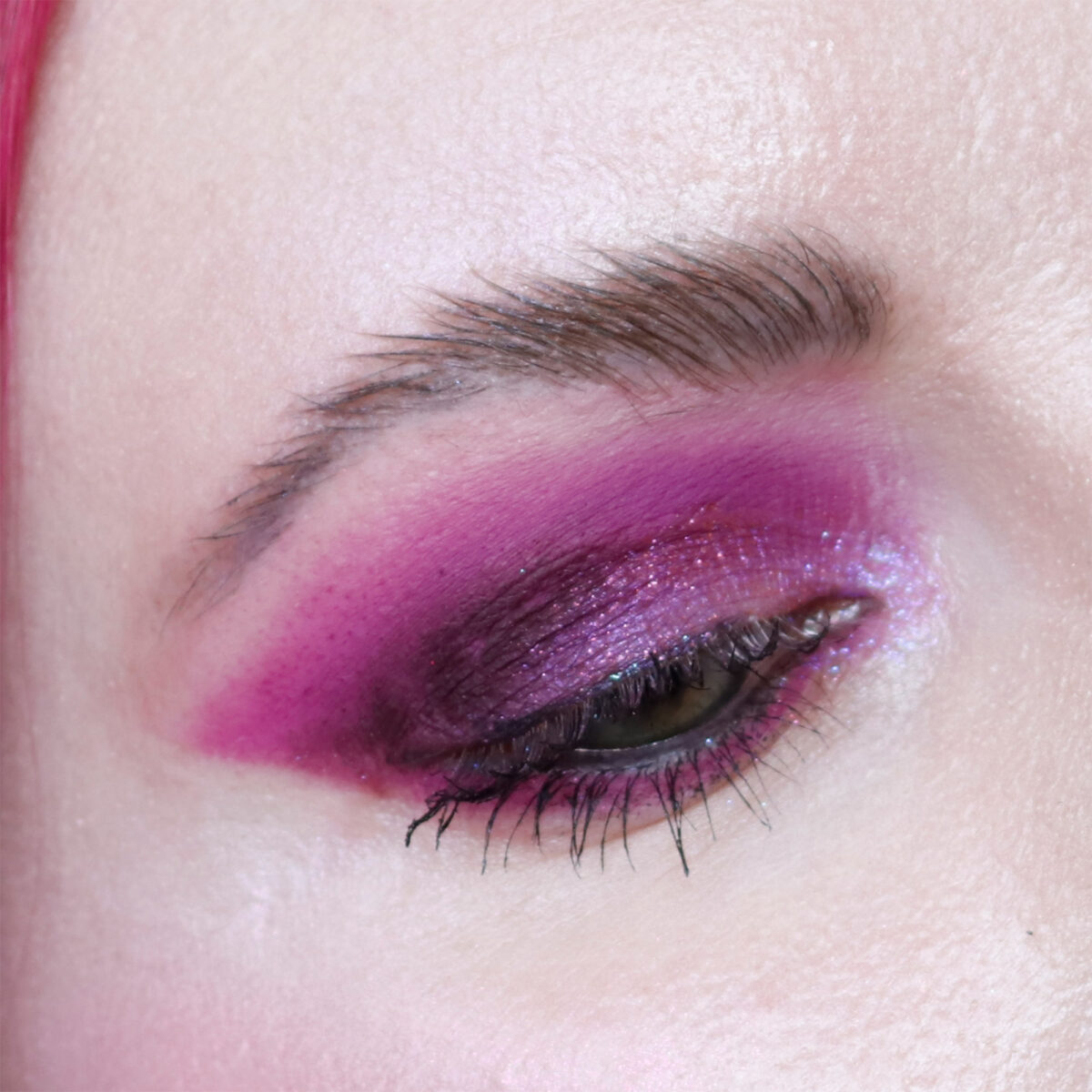 Iridescent purple makeup inspiration by Cordelia Frost