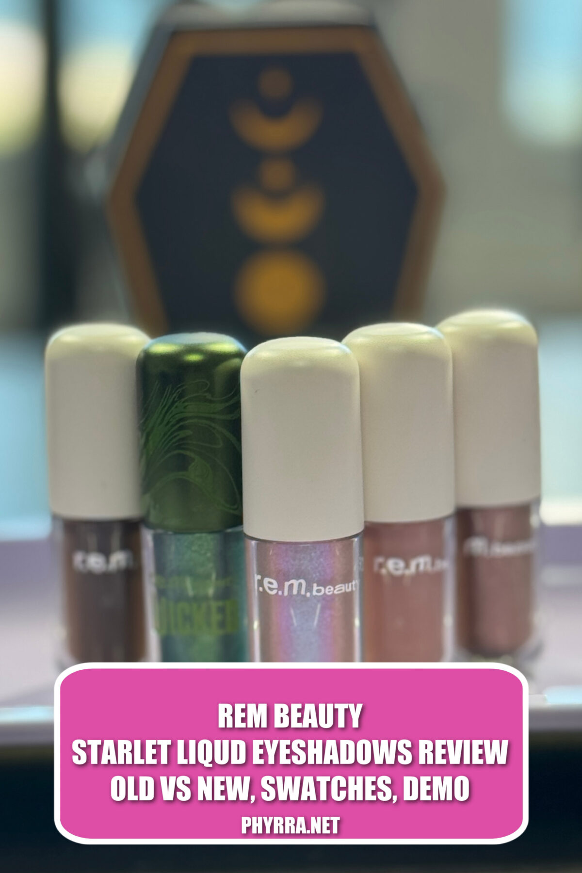 R.E.M. Beauty Starlet Liquid Eyeshadow Review, Swatches, old vs new demo