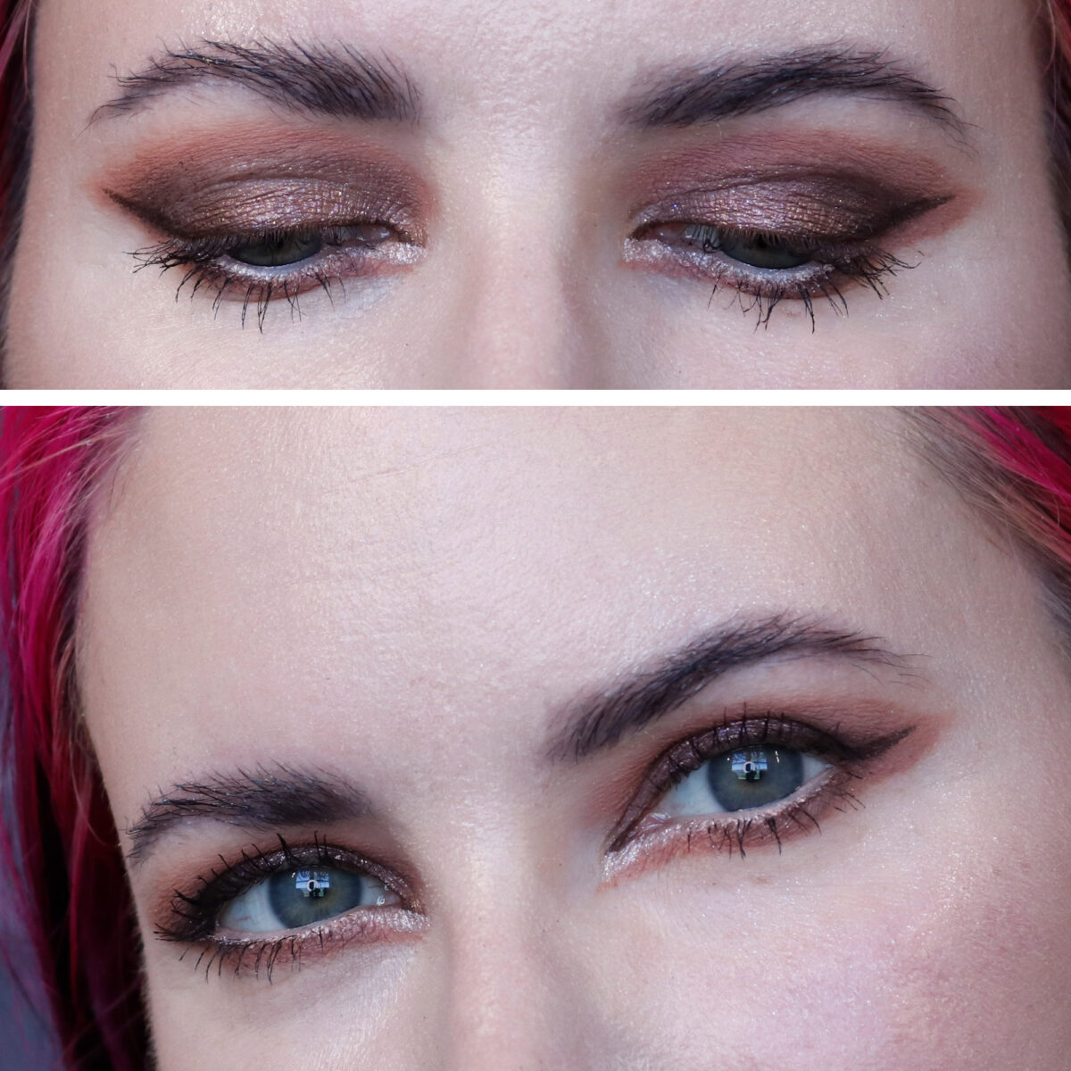 REM Beauty Starlet Eyeshadow warm neutral brown makeup look