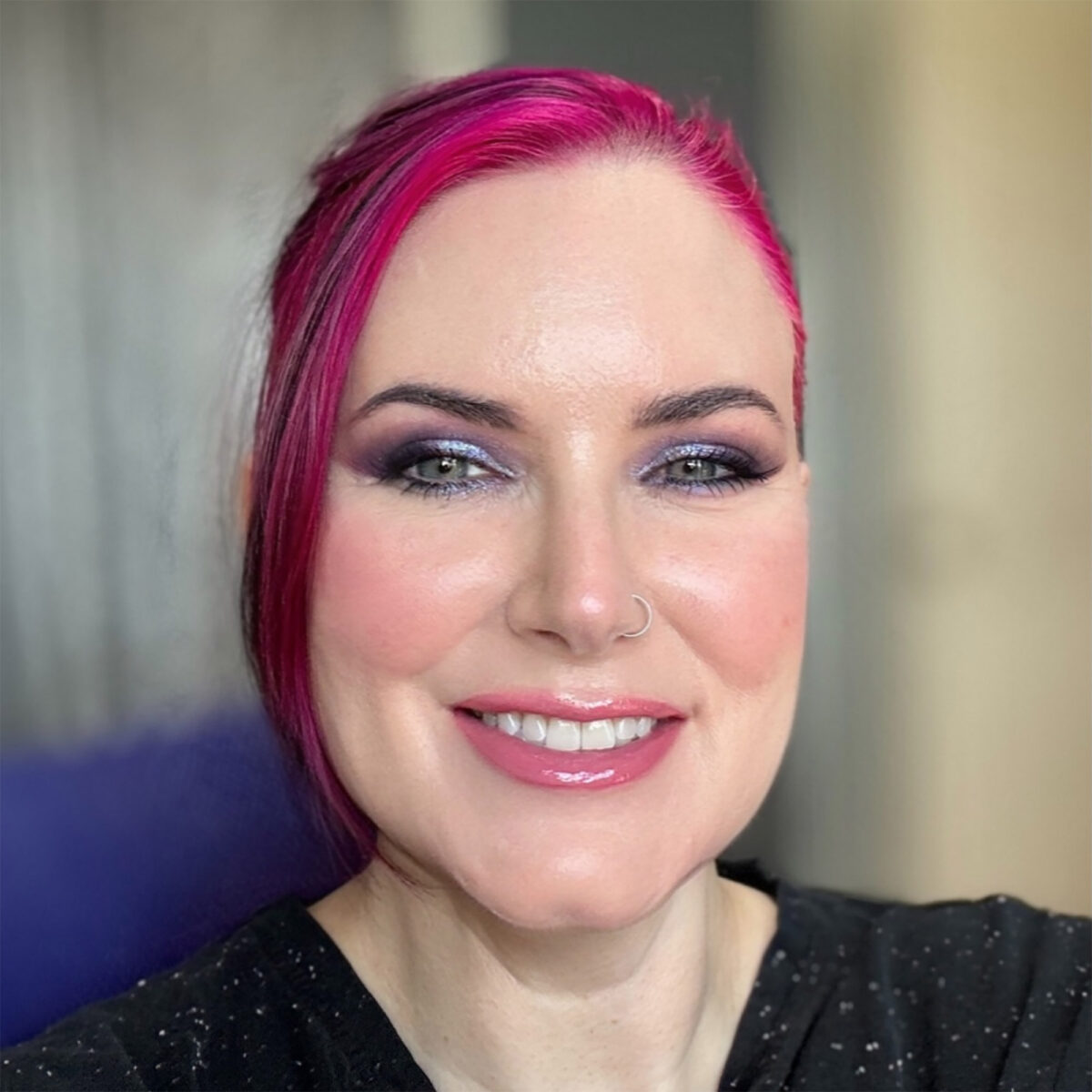 Bellabeautebar Ocean Jewel Palette Makeup Look by Cordelia Frost, indie beauty expert of two decades