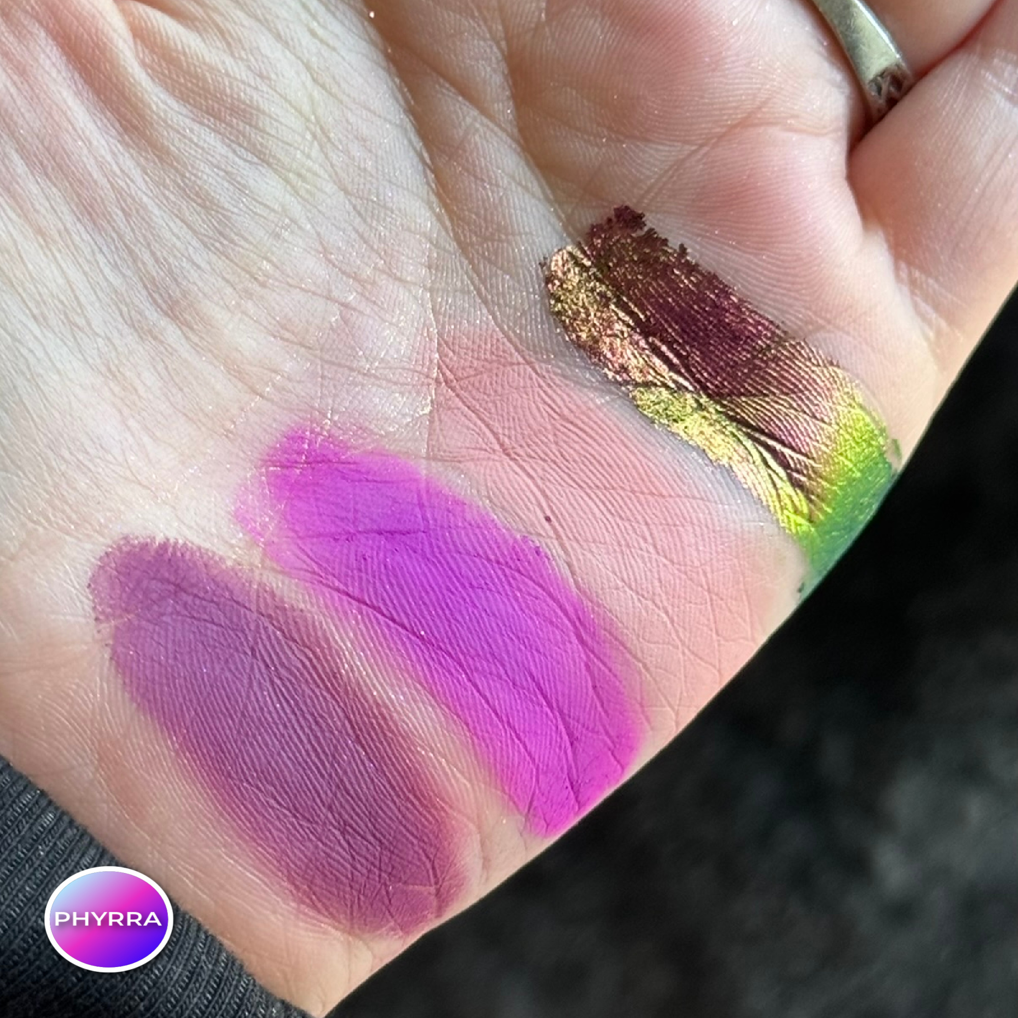Dead Roses Swatches of Bite Me, U Wish, Thank U Next, ABCDE FU on very fair neutral skin
