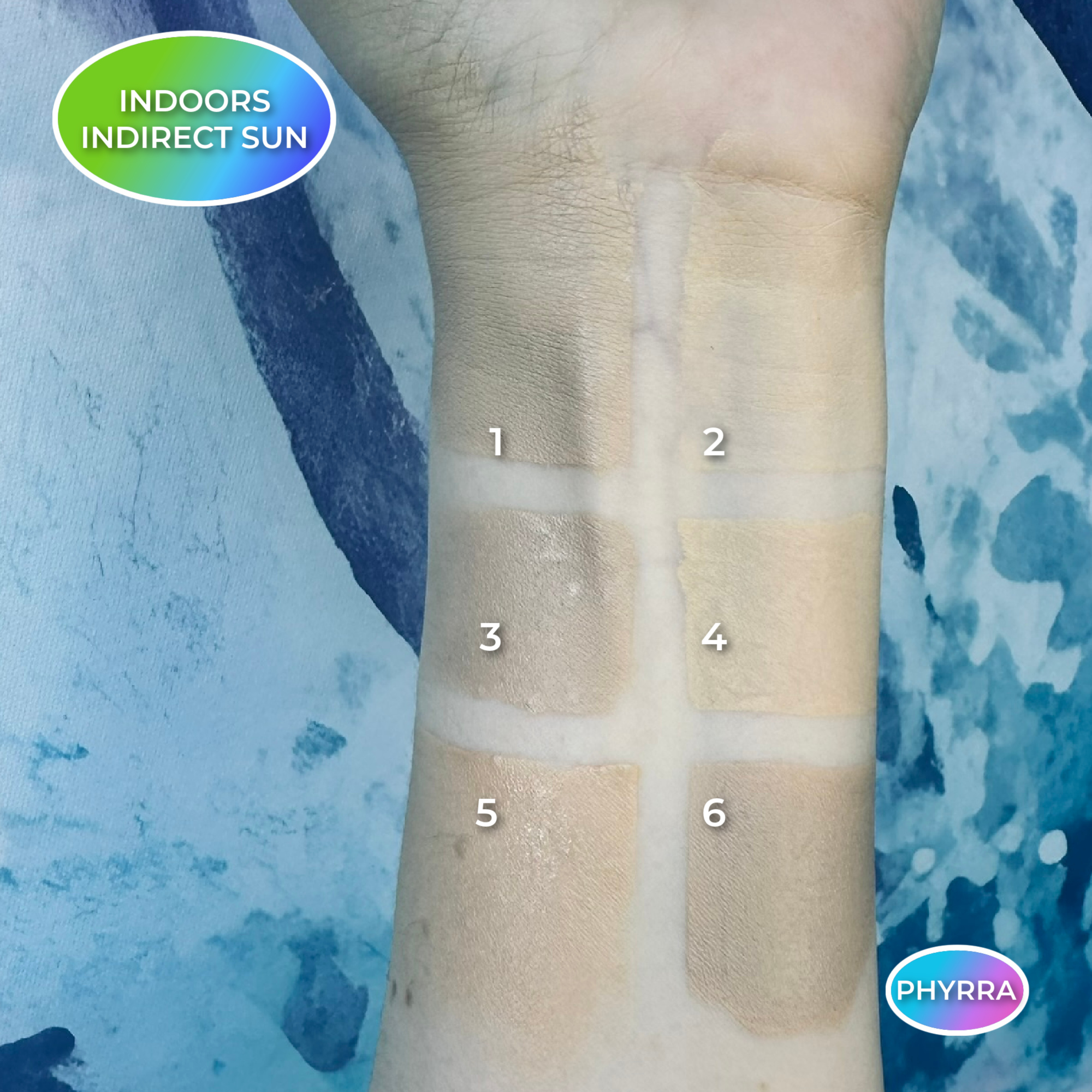 About Face F1 Olive the Illusionist Concealer comparison swatches on porcelain olive skin
