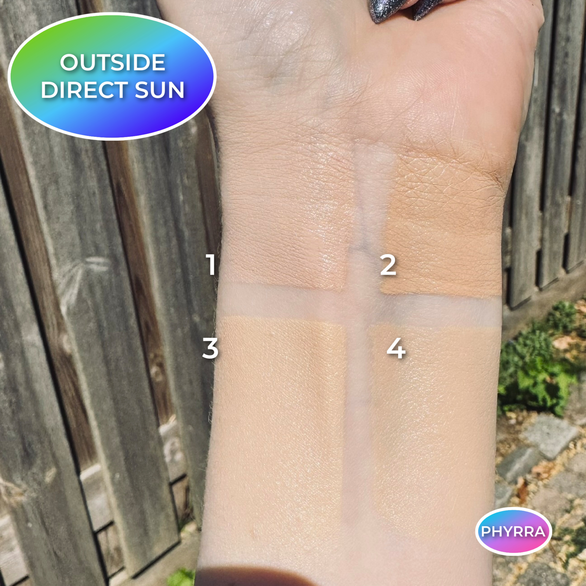 Can pale skin have olive undertones? Four fair foundations swatched on pale olive skin by Cordelia Frost