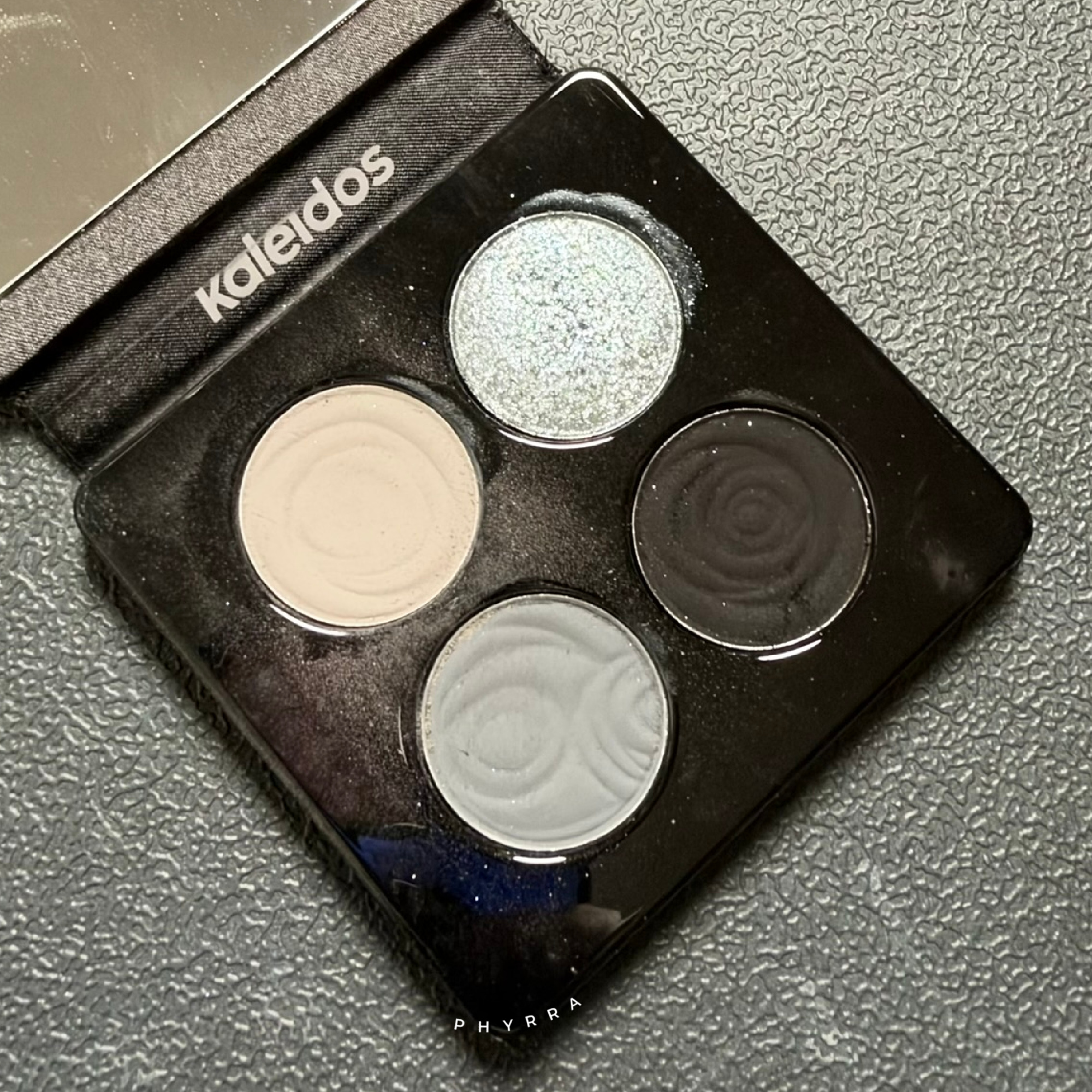 Inside the Kaleidos Black Jasmine Quad Palette