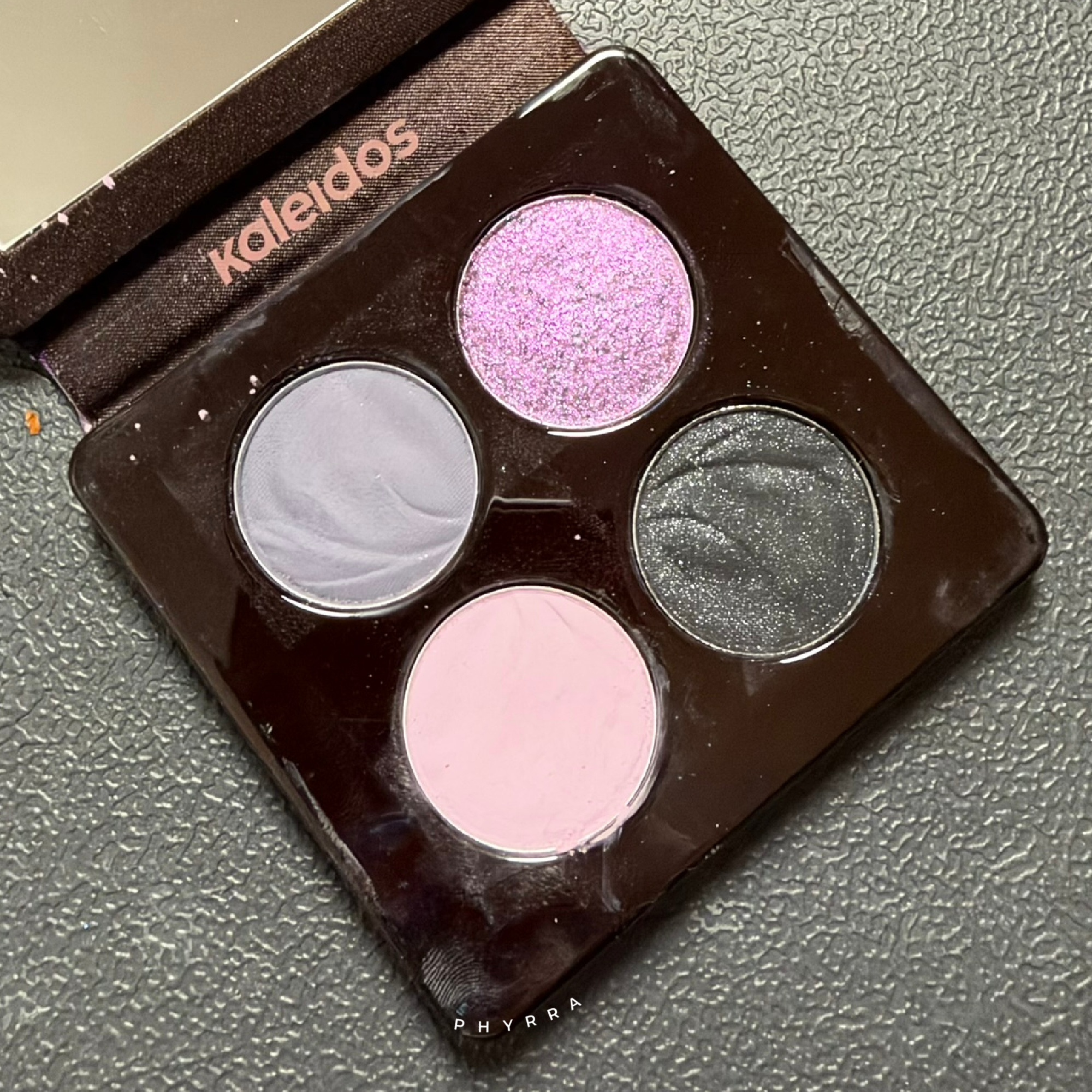 A look inside the Kaleidos Twilight Rush Quad Palette